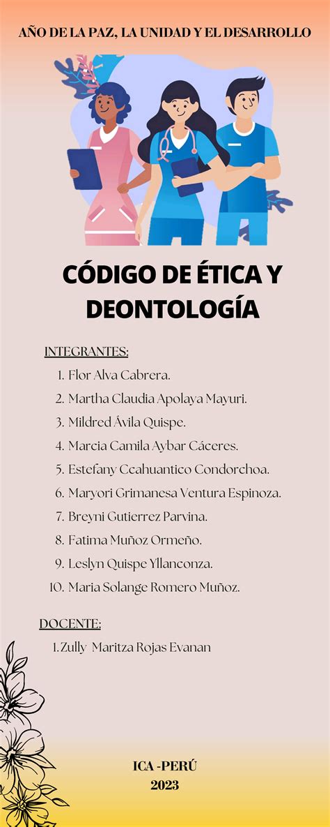 Infografía Código Ética y Deontología CÓDIGO DE ÉTICA Y DEONTOLOGÍA