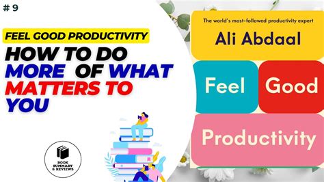 Feel Good Productivity Book Summary In English L Book Review In English