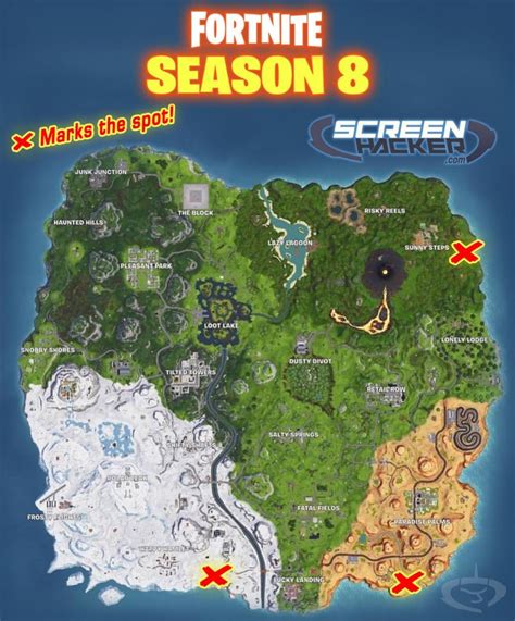 Fortnite Season 8 Challenge - Week 1 - Visit Giant Face