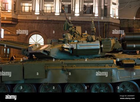 T-90 tank, a Russian army battle tank of third generation, Moscow ...