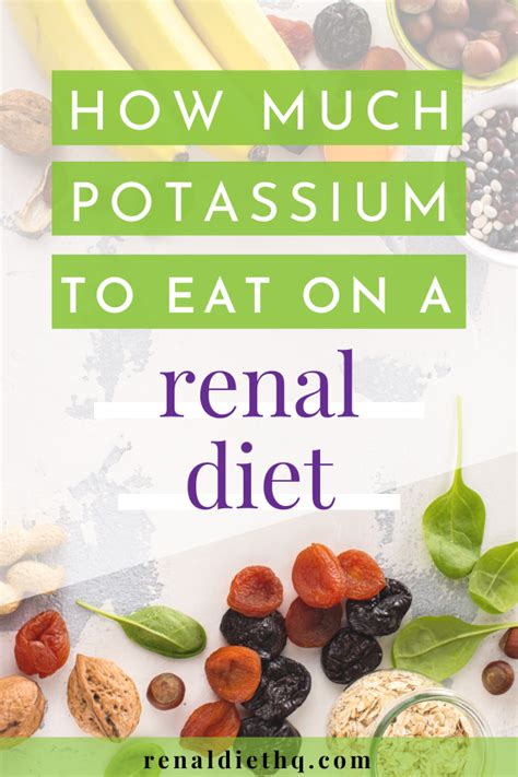 How Much Potassium To Eat Per Meal On A Low Potassium Renal Diet ...