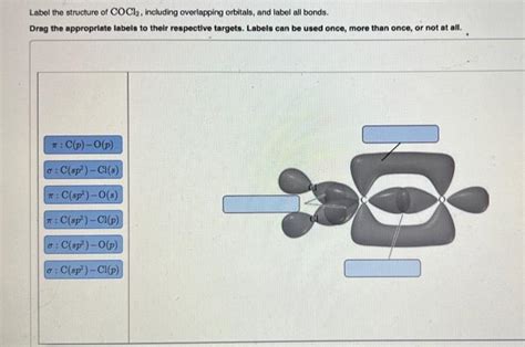 Solved Label The Structure Of COCl2 Including Overlapping Chegg