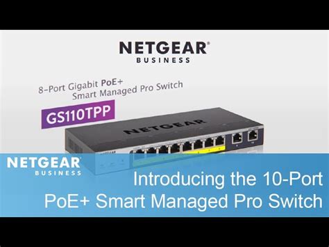 Netgear Gs Tpp Port Gigabit Ethernet Smart Managed Pro Poe Switch