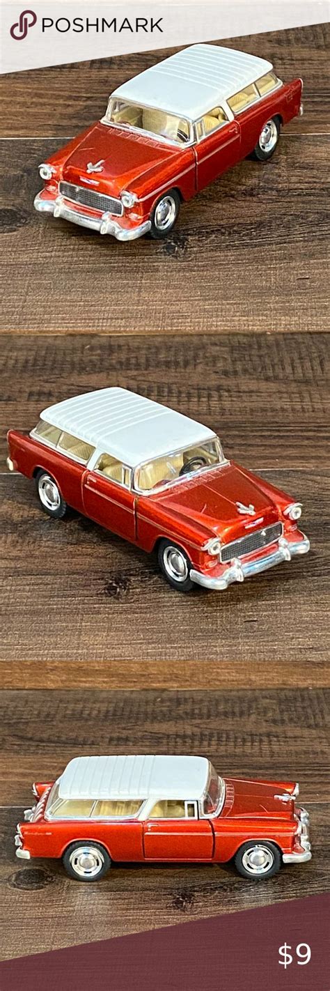 Kinsmart 5 1955 Red Chevy Nomad 1 40 Diecast Mode Chevy Nomad Diecast Chevy