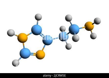 Histamine Molecule Skeletal Formula Structure Of C5H9N3 Is Acting As