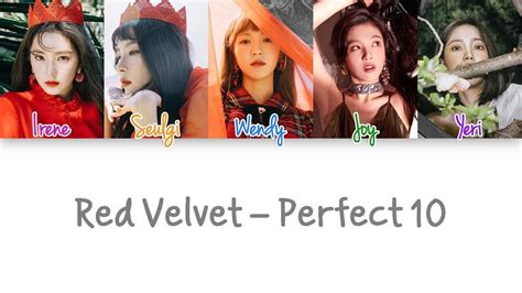 Red Velvet Perfect 10 Lyrics Color Coded Hanromeng Youtube Music