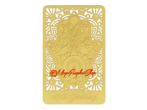 Anti Jealousy Gold Talisman Feng Shui Card