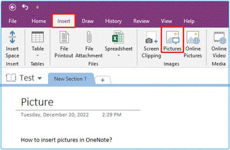 How To Easily Insert Images In Onenote On Windows Minitool