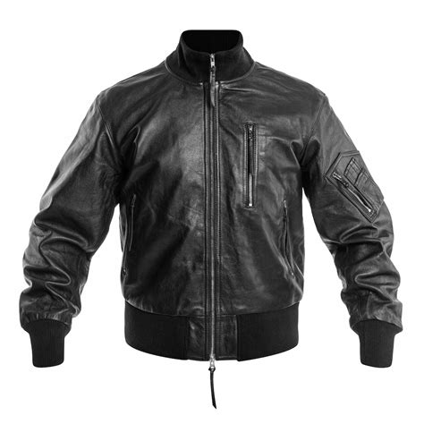 Kurtka Pilotka Flek Flyers Mil Tec Bw German Leather Flight Jacket