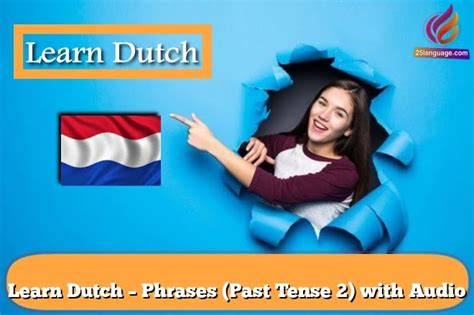 Past Tense Phrases In Dutch