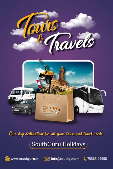 An Advertisement For Tours And Travels