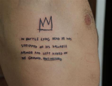 Jean Michel Basquiat Crown Tattoos