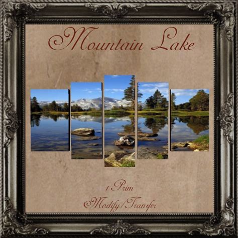 Second Life Marketplace Mountain Lake Art Deco