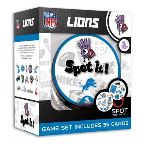 MasterPieces Officially Licensed NFL Detroit Lions Spot It Game For