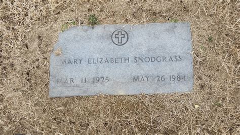 Mary Elizabeth Clark Snodgrass 1925 1984 Find A Grave Memorial