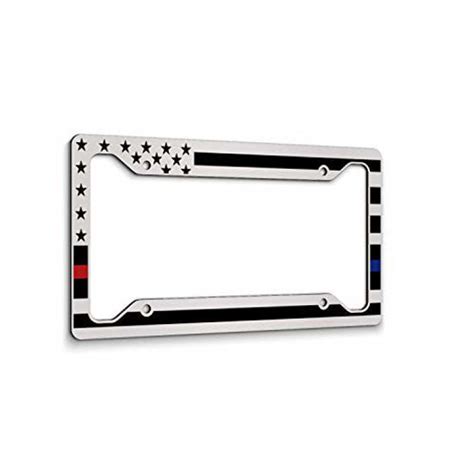 GetUSCart- JASS GRAPHIX American Flag License Plate Frame - Thin Red ...