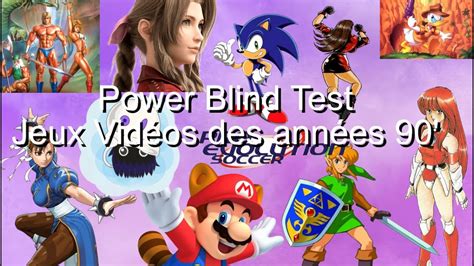 Power Blind Test Best Jeux Vid Os Des Ann Es Et Nes