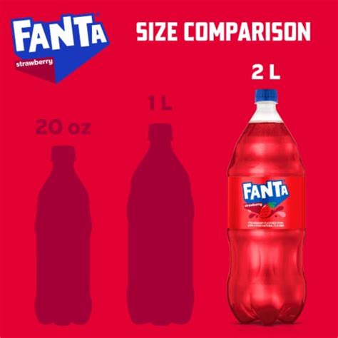 Fanta Strawberry Caffeine Free Soda Bottle Liter Fred Meyer