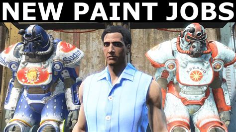 Fallout 4 Contraptions Workshop New Power Armor Paint Jobs Abraxo