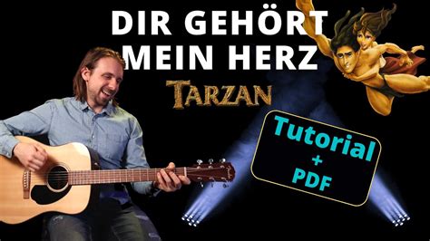 Dir Geh Rt Mein Herz Tarzan Phil Collins Akustik Gitarre Tutorial