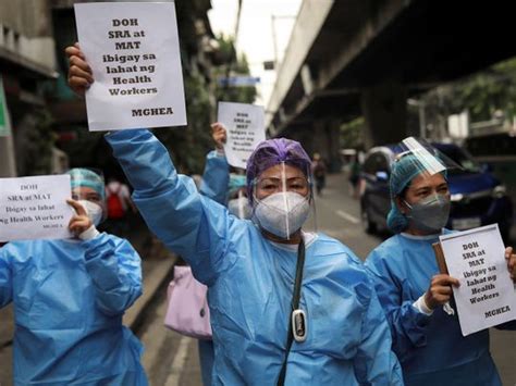 Philippines Health Workers Protest Neglect As Covid Strains