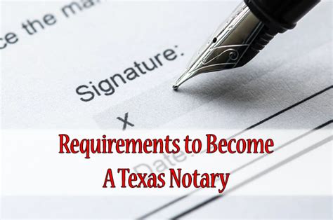 Texas Notary Public Requirements