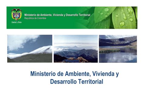 Ministerio De Ambiente Vivienda Y Desarrollo Territorial