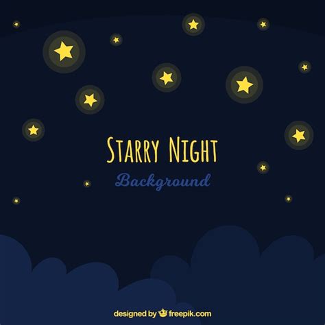 Free Vector | Star night background