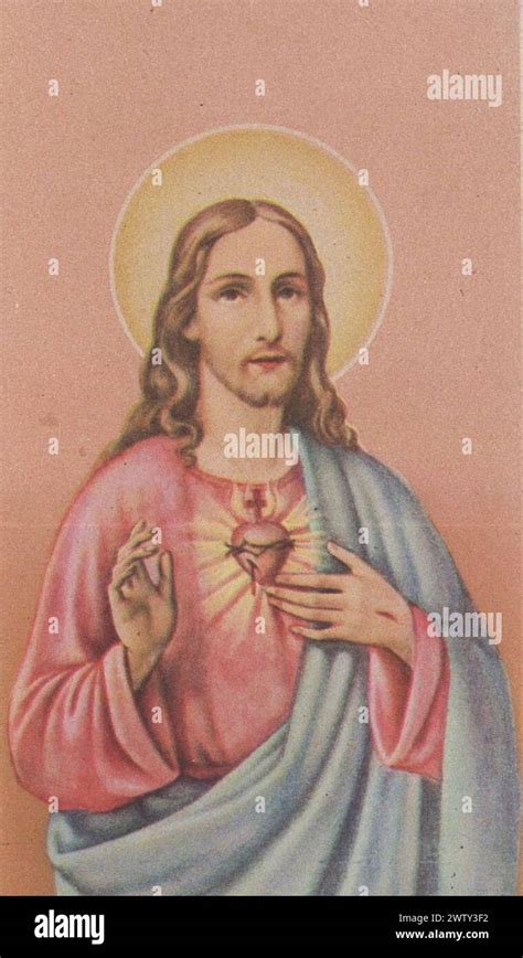 Vintage Holy Card Sacred Heart Of Jesus Sacred Heart Of Jesus And