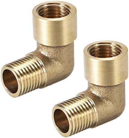 Uxcell Brass Pipe Fitting Degree Drop Ear Elbow G Female X G