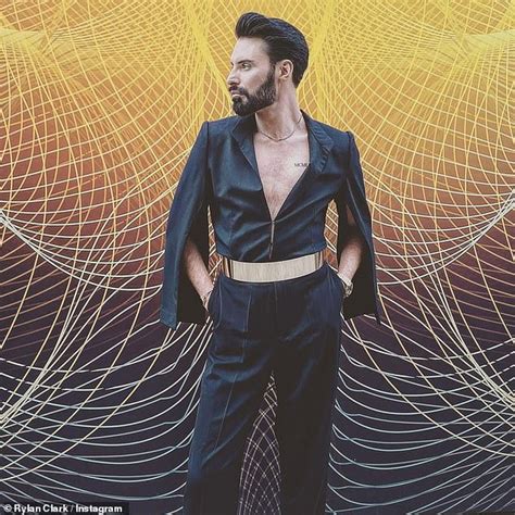 Rylan Clark Goes Shirtless In A Plunging Blazer For The Eurovision Song