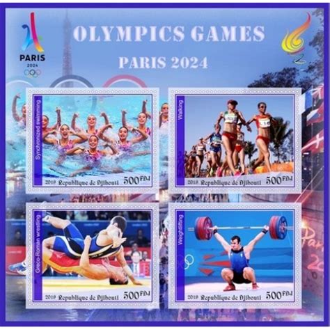 Postage Stamps 2024 Olympics Cody Mercie