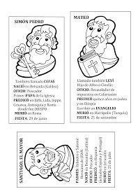 El Rincón de las Melli Cartas biográficas de los Doce Apóstoles