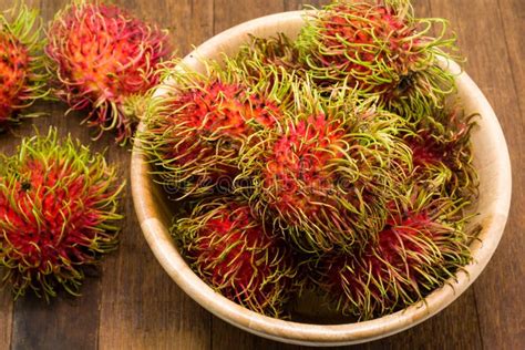 Fresh Rambutan Tropical Fruit Stock Image Image Of Food Delicious