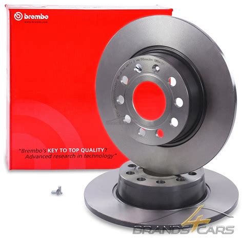 BREMBO COATED BREMSSCHEIBEN Ø272 VOLL BELÄGE HINTEN FÜR AUDI A3 8V AB