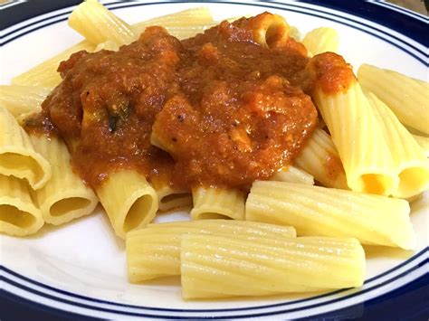 How To Cook Rigatoni Pasta With Pumpkin Pasta Sauce