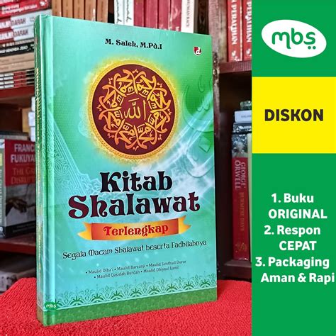 Jual Buku Kitab Shalawat Terlengkap Segala Macam Shalawat Beserta