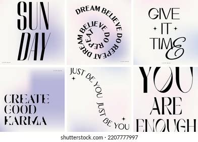 Vector Set Aesthetic Minimalistic Instagram Poster Stock Vector (Royalty Free) 2207777997 ...