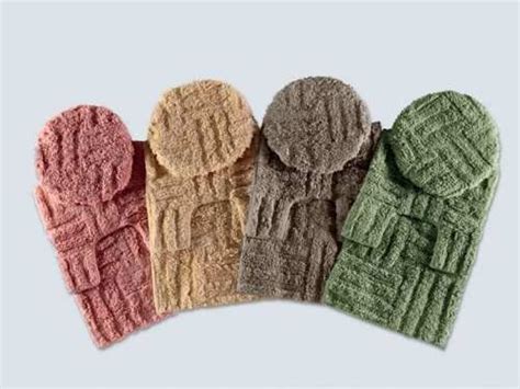 Tapete De Banheiro Kit Pecas Algodo Corttex Winter Glove