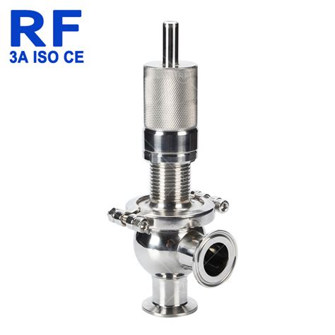 Rf Sanitary Hygienic Stainless Steel Clamped Safety Relief Valve