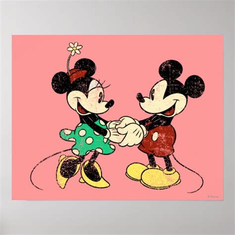 Vintage Mickey Mouse & Minnie Posters | Zazzle