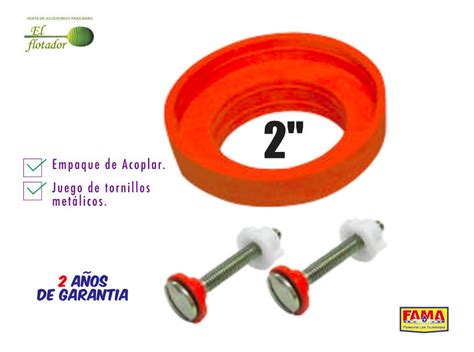 Empaque Esponjoso 2 Con Tornillos 9758 Fama EL FLOTADOR