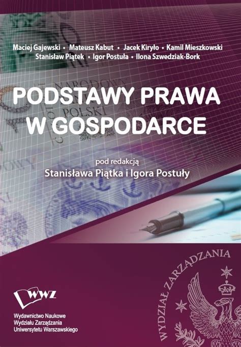 Podstawy Prawa W Gospodarce Gajewski Maciej Ksi Ka W Empik