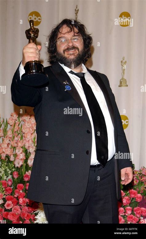 Peter Jackson With His Best Director Oscar At The Kodak Theatre In Los