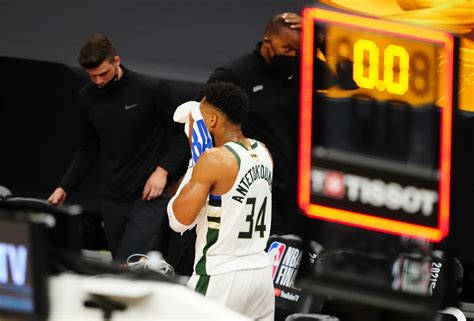 NBA Finals Bucks Suns Watch Giannis Antetokounmpo Walk Into The Arena