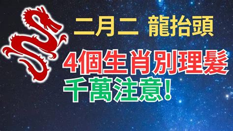 二月二，龍抬頭，但4個生肖不適宜理發！龍抬頭是有講究的！這是生肖命理的要求，一定要掌握！ Youtube