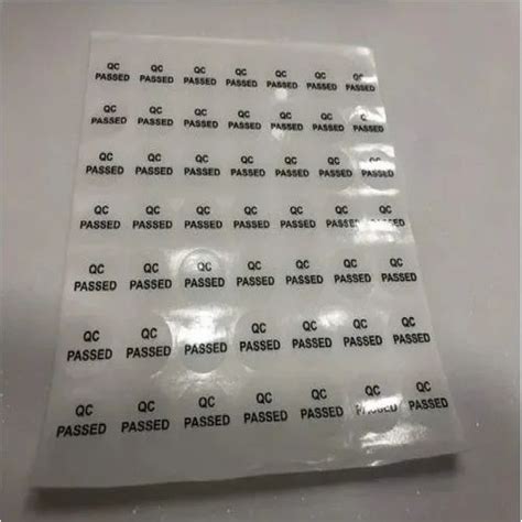 Qc Ok Labels Quality Control And Assurance Labels At Rs 005piece In