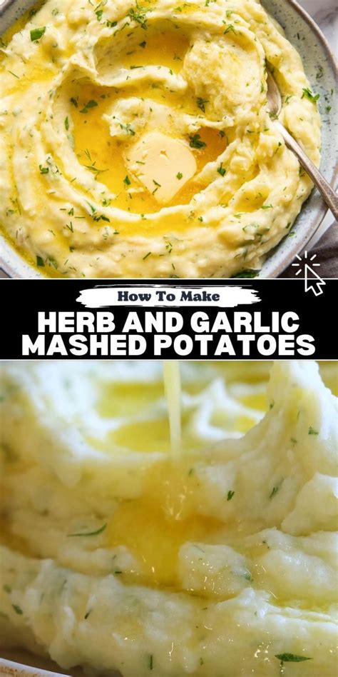 Herb And Garlic Mashed Potatoes [video] Vegetable Recipes Potato Recipes Side Dishes Herb