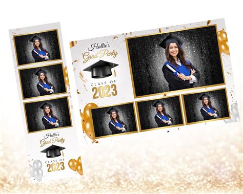 Graduation Party Photo Booth Template PSD PNG Easy 100% - Etsy