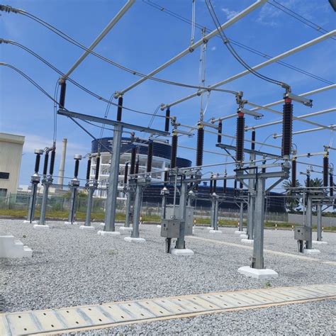 substation steel structure sb powerline